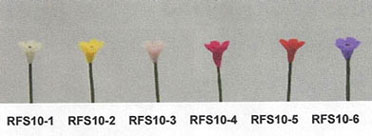 Dollhouse Miniature Wild Flower Stems-Rose/Set Of 12